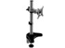LCD Monitor Stand, adjustable height with tilt and swivel positioning.