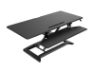 Adjustable height desk stand for laptops and monitors with detachable keyboard rest