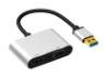 Connect an extra monitor to your laptop or desktop by USB with either VGA or HDMI