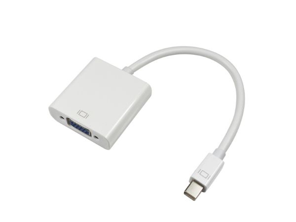 Connect a VGA Monitor, Television or Projector to your Mini Display Port Laptop or Desktop.