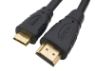 Mini HDMI to HDMI Cable allowing small form factor desktops computers, laptops and cameras to be connected to monitors, televisions and projectors