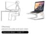 Portable U Shaped Ergonomic Laptop Stand to keep your laptop elevated and cool.