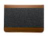 Grey and Brown Leather Style Sleeve designed for 13 inch Laptops. 